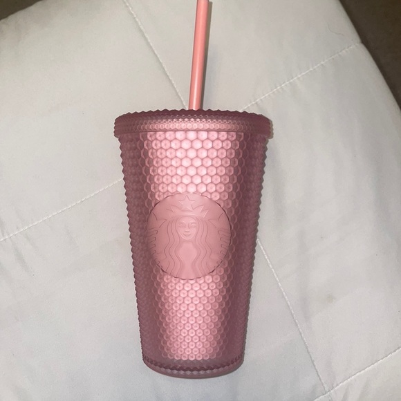 Starbucks Accessories - Pink studded starbucks cup